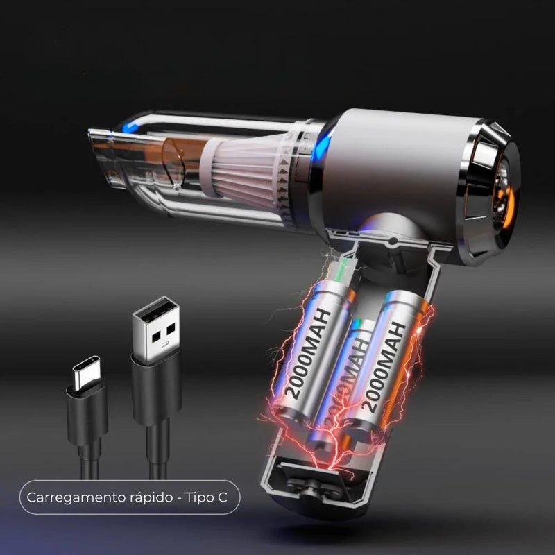 Aspirador de Pó Sem Fio Automotivo Panter