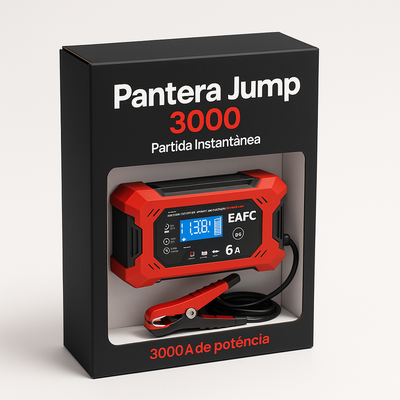Pantera Jump 3000 - Bateria de Emergência para Carros